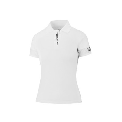 타이틀리스트 여성 슬리브 메쉬 셔츠 - gol1827x