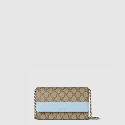 구찌 여성 GG 엠블럼 체인 지갑 - Gucci Womens GG Emblem Chain Wallet - gub9544x