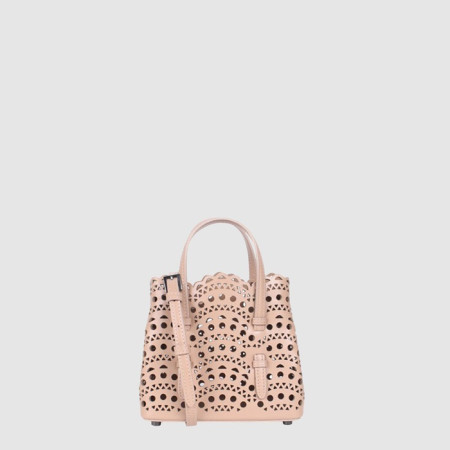알라이아 여성 비엔 웨이브 럭스 미나 16 백 - Alaia Womens Mina 16 Bag in Vienne Wave Luxe - alb9605x