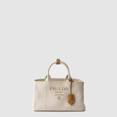 프라다 여성 라지 코튼 캔버스 핸드백 1BG554 - Prada Womens Large Cotton Canvas Handbag - prb9696x