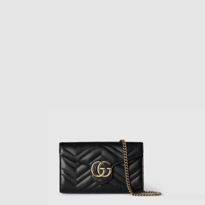구찌 여성 GG 마몽 체인 달린 지갑 - Gucci Womens GG Marmont Chain Wallet - gub9704x