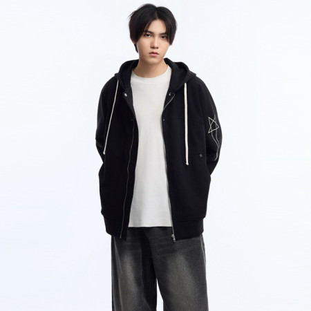 릭오웬스 남성 집업 후드티 - Rick Owens Mens Zip-up Hoodie - ric8186x