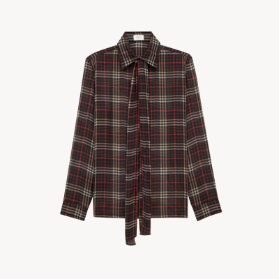 입생로랑 여성 실크 셔츠 - Saint Laurent Womens Silk Shirts - ysc8190x