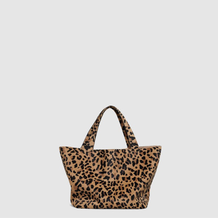 알라이아 여성 레오파드 헤어카프 소재 Le 카바스 백 - Alaia Womens Leopard-print Hair Calfskin Le Cabas Bag - alb9758x