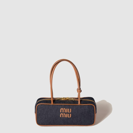 미우미우 여성 보 데님 백 - Miumiu Womens Bo Denim Bag - mib9795x