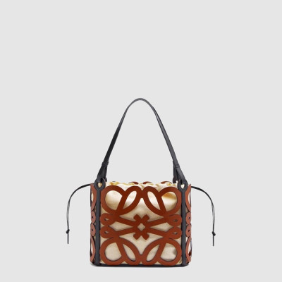 로에베 여성 스몰 아나그램 컷아웃 토트백 - Loewe Womens Small Anagram Cutout Tote Bag - lob9814x