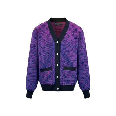 루이비통 남성 브이넥 가디건 - Louis vuitton Mens Cardigan - lvc8240x