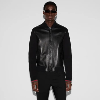 구찌 남성 가죽 자켓 - Gucci Mens Leather Jacket - guc8242x