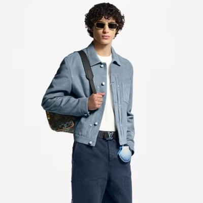 루이비통 남성 가죽 재킷 - Louis vuitton Mens Leather Jacket - lvc8244x