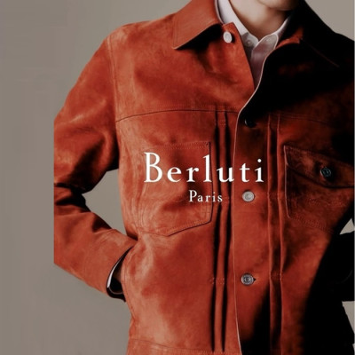 벨루티 남성 가죽 자켓 - Berluti Mens Leather Jackets - bec8259x