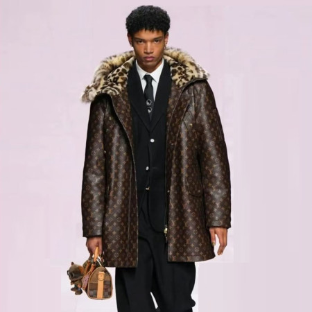 루이비통 남성 가죽 재킷 - Louis vuitton Mens Leather Jacket - lvc8291x