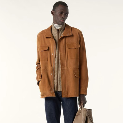 로로피아나 남성 가죽 자켓 - Loro Piana Mens Leather Jacket - lpc8336x