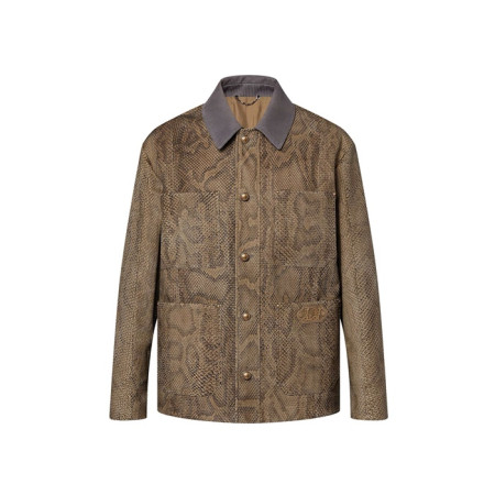 루이비통 남성 가죽 재킷 - Louis vuitton Mens Leather Jacket - lvc8338x