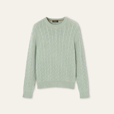 로로피아나 남성 라운드 스웨터 - Loro Piana Mens Round Sweater - lpc8353x