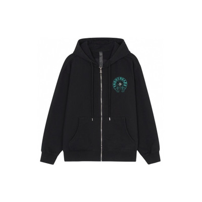 크롬하츠 남성 집업 후디 - Chrom hearts Mens Zip-up Hoodie - chc8385x