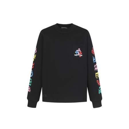 크롬하츠 남성 라운드 긴팔티 - Chrome Hearts Mens Round Tshirt - chc8409x