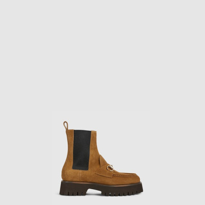 구찌 여성 홀스빗 앵클 부츠 - Gucci Womens Horsebit Ankle Boots - gus8209x