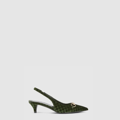 구찌 여성 홀스빗 슬링백 펌프스 - Gucci Womens Horsebit Slingback Pumps - gus8214x