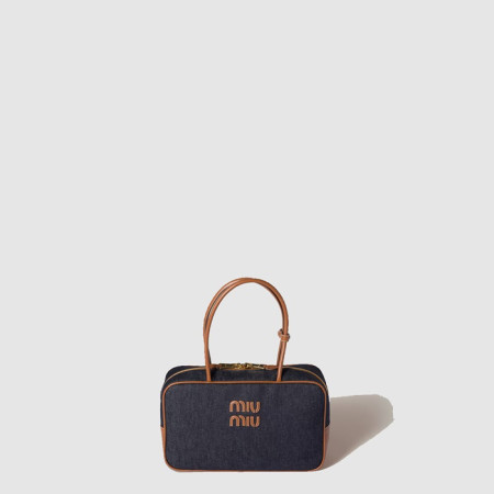 미우미우 여성 보 데님 백 - Miumiu Womens Bo Denim Bag - mib9898x