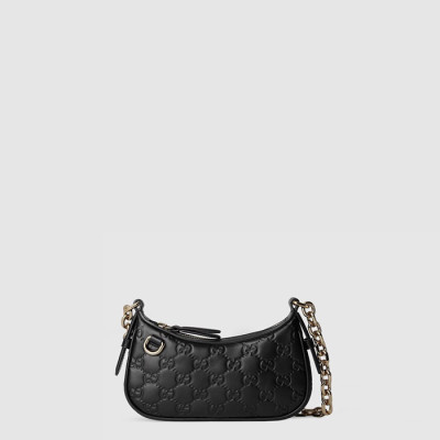 구찌 여성 GG 엠블럼 미니 숄더백 - Gucci Womens GG Emblem Mini Shoulder Bag - gub9985x