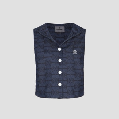 [G/FORE] 지포어 여성 데님 세일러 베스트 - gol1860x