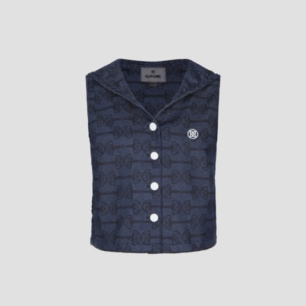 [G/FORE] 지포어 여성 데님 세일러 베스트 - gol1860x