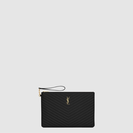 입생로랑 여성 마틀라세 모노그램 다큐먼트 홀더 - Saint Laurent Womens Matelasse Monogram Document Holder - ysb10077x