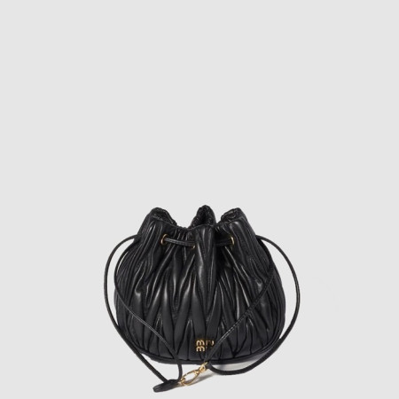 미우미우 여성 마테라쎄 나파 가죽 파우치 - Miumiu Womens Matelasse Nappa Leather Pouch - mib10128x