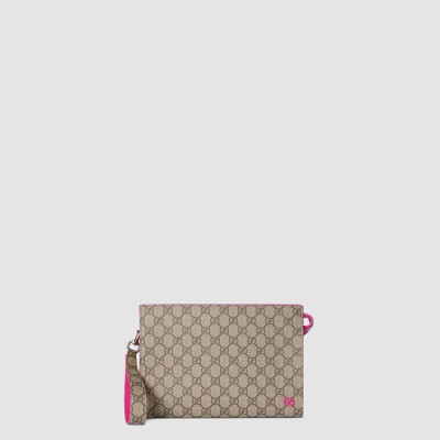 구찌 남성 바이컬러 GG 파우치 - Gucci Mens Bicolor GG pouch - gub10303x