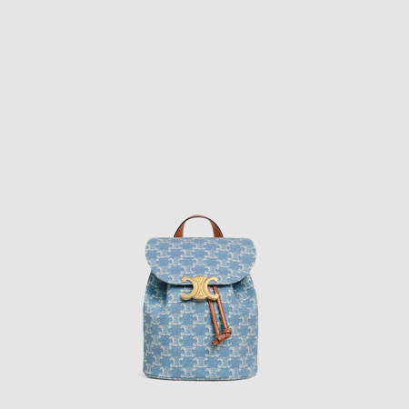 셀린느 여성 보니 백팩 트리옹프 올 오버 텍스타일 - Celine Womens Bonnie Backpack Triomphe All Over Textile - ceb10419x