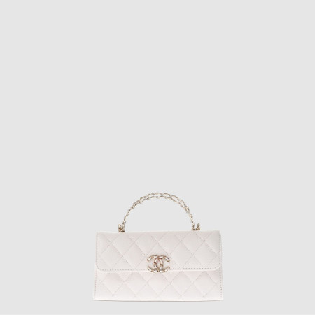 샤넬 여성 체인 플랩 폰 홀더 - Chanel Womens Chain Flap Phone Holder - chb10457x