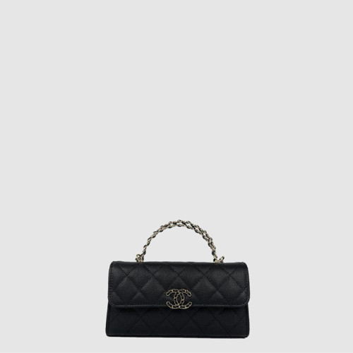 샤넬 여성 체인 플랩 폰 홀더 - Chanel Womens Chain Flap Phone Holder - chb10458x