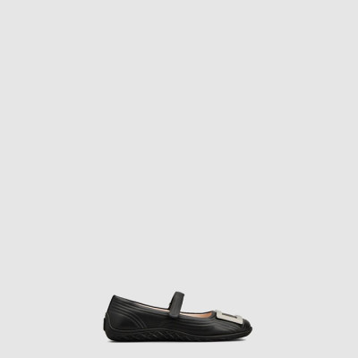 로저비비에 여성 비브 로우 스트랩 발레리나 플랫 - Roger Vivier Womens Viv Low Strap Ballerina Flats - ros8339x