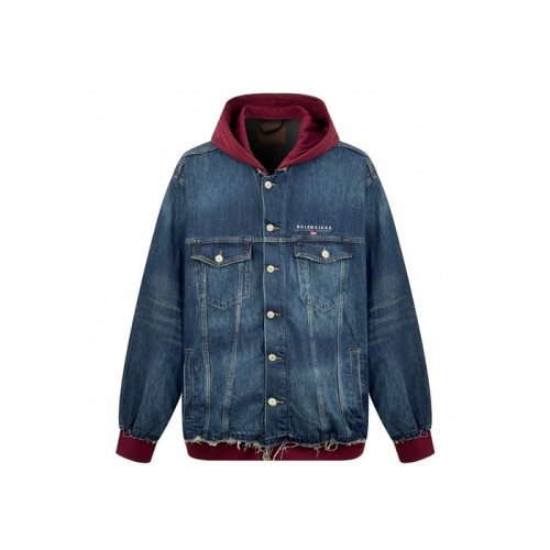 발렌시아가 남성 데님 후드 자켓 - Balenciaga Mens Denim Jacket - bac8484x