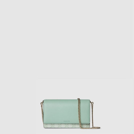구찌 여성 GG 엠블럼 체인 지갑 - Gucci Womens GG Emblem Chain Wallet - gub10668x