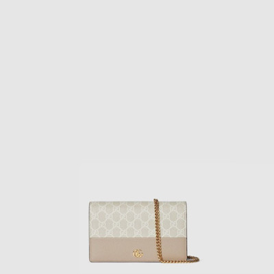 구찌 여성 GG 마몽 체인 달린 지갑 - Gucci Womens GG Marmont Chain Wallet - gub10754x