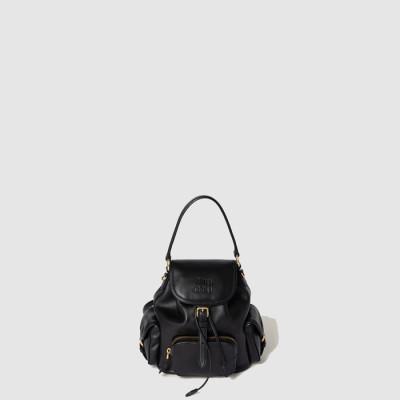 미우미우 여성 가죽 백팩 - MiuMiu Womens Leather Backpack - mib10804x