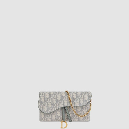 디올 여성 새들 스몰 체인 파우치 - Dior Womens Saddle Small Chain Pouch - dib10937x