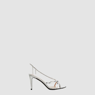 구찌 여성 크리스털 체인 샌들 - Gucci Womens Crystal Chain Sandals - gus8489x