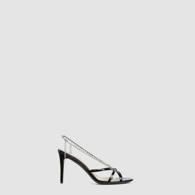 구찌 여성 크리스털 체인 샌들 - Gucci Womens Crystal Chain Sandals - gus8490x