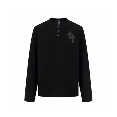 크롬하츠 남성 라운드 긴팔티 - Chrome Hearts Mens Round Tshirt - chc8516x