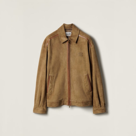 미우미우 남성 가죽 자켓 - Miumiu Mens Leather Jacket - mic8668x