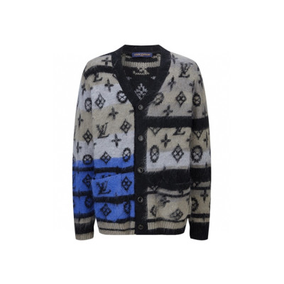 루이비통 남성 브이넥 가디건 - Louis vuitton Mens Cardigan - lvc8704x