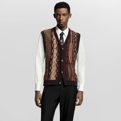 루이비통 남성 브이넥 베스트 - Louis vuitton Mens V-neck Vest - lvc8705x