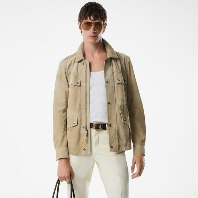 톰포드 남성 가죽 자켓 - Tom Ford Mens Leather Jacket - toc8731x