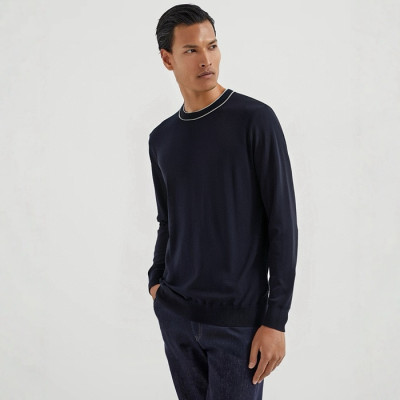 브루넬로쿠치넬리 남성 라운드 니트 - Brunello Cucinelli Mens Round Knitwear - brc8799x