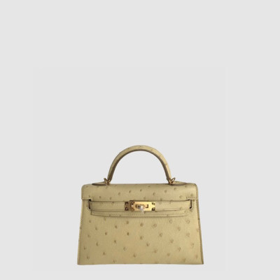 에르메스 여성 켈리 금장 미니백 - Hermes Womens Kelly Gold Mini Bag - heb11445x