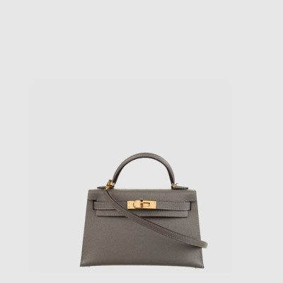 에르메스 여성 켈리 금장 미니백 - Hermes Womens Kelly Gold Mini Bag - heb11449x
