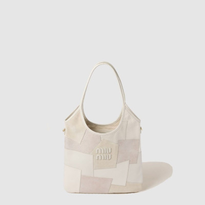 미우미우 여성 아이비 가죽 패치워크 백 - Miumiu Womens Ivy Leather Patchwork Bag - mib11564x