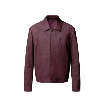 루이비통 남성 가죽 재킷 - Louis vuitton Mens Leather Jacket - lvc9063x